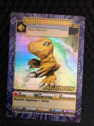 Digimon Agumon Card Bo - 115 Holographic Rare Near