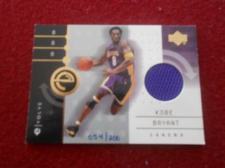Kobe Bryant 2001 Upper Deck Evolve Jersey Lakers Rare 54/200