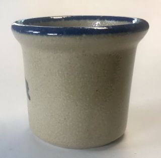 Monroe Salt Pottery Stoneware CROW CORN Flower Pot Planter Crock RARE 4