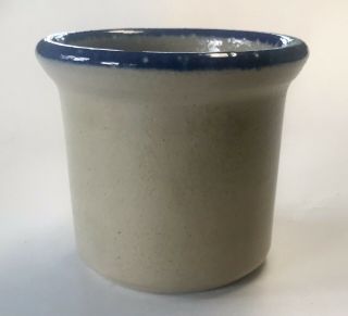 Monroe Salt Pottery Stoneware CROW CORN Flower Pot Planter Crock RARE 5