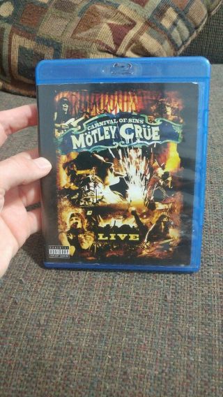 Motley Crue: Carnival Of Sins Live Blu Ray 2008 Rare Oop Very Good
