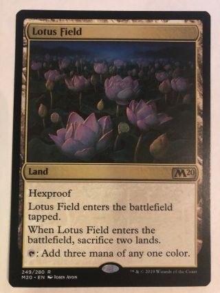 Lotus Field - Mtg Core Set 2020 - Rare - Land - Near