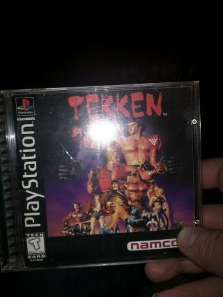 Tekken Cib Black Label Good Shape Jewel Case Ps1 Rare