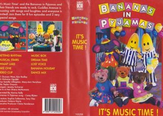 Bananas In Pyjamas Its Music Time Vhs Video Pal A Rare Find