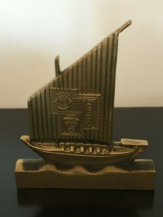 Antique And Rare Bronze Medal Of Iberex 1987