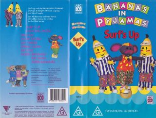 Bananas In Pyjamas Surfs Up Vhs Video Pal A Rare Find