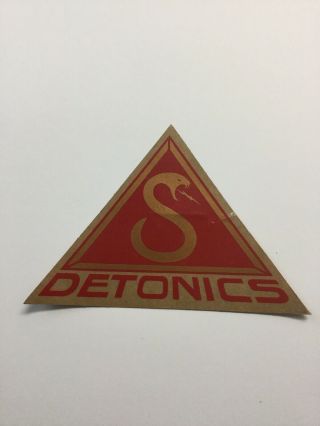 Rare Vintage Detonics Firearm Accessory Company Sticker Decal - - One Only