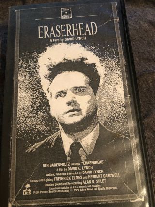 Eraserhead,  Vhs 1977 Hardcover.  Very Rare And Print.
