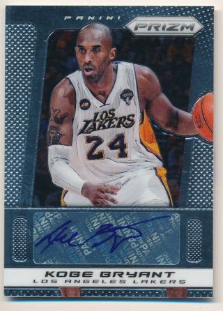 Kobe Bryant 2013/14 Panini Prizm Signature Autograph Lakers Auto Sp Rare $300