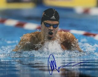 Michael Andrew Hand Signed 8x10 Photo Swimming Olympics Authentic Rare Auto