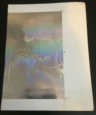 Malibu Comics Ultraverse Hard Case Holographic Book 1 Uncut Sheet Rare