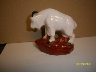 Rare Rosemeade Pottery 3 1/4 " Mountain Goat Figurine