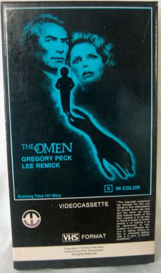 Omen & Omen 2 Set VHS Video Movie Rare & R - rated Magnetic Horror 2