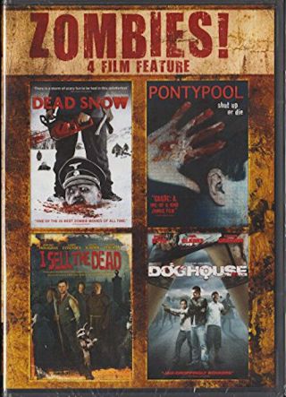 Zombies 4 Films: Dead Snow/pontypool/i Sell The Dead/doghouse (rare 2013 Dvd)