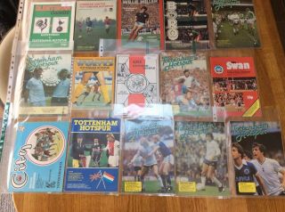 66 Spurs Progs From 81/82 Incl Rare Friendlies European And Fa Cup Semi Final