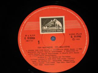 TIN MACHINE press HMV (India) E.  91990 EXTRA RARE LP NM 2