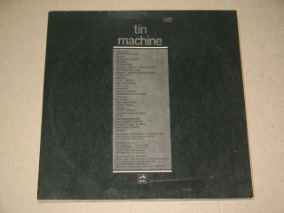 TIN MACHINE press HMV (India) E.  91990 EXTRA RARE LP NM 4