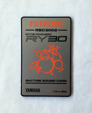 Yamaha Rsc3002 Fx Drums Rhythm Sound Card Ry30 Rm50 Sy/tg Rare