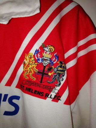Rare St Helens Rugby Shirt size large men ' s 3