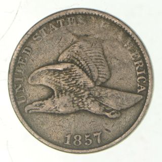 Crisp - 1857 - Flying Eagle United States Cent - Rare 996