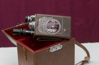 Rare Bell & Howell 16mm " Filmo - Master " 3 Lens Cartridge Movie Camera