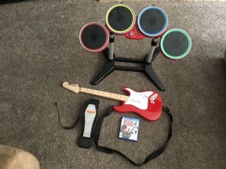 Sony Ps4 Rock Band 4 Rare Red Edition Bundle