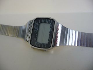 Rare Seiko A358 5000 Toyota Cup Digital Lcd Display Wrist Watch; Football 1980 
