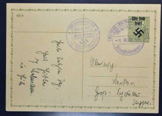 Germany In Occupied Czechoslovakia 1938 Rare Sudetenland Prov Psc Card,  Csr,  Cssr