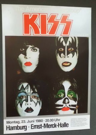 Kiss Concert Poster Rare 1980