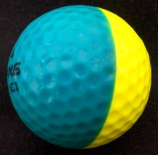 Ping Eye 2 Teal Yellow Golf Ball Great Rare Ko Olina Hawaii Lady Bug Logo