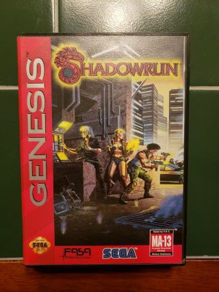 Shadowrun (sega Genesis,  1994) Rare Game
