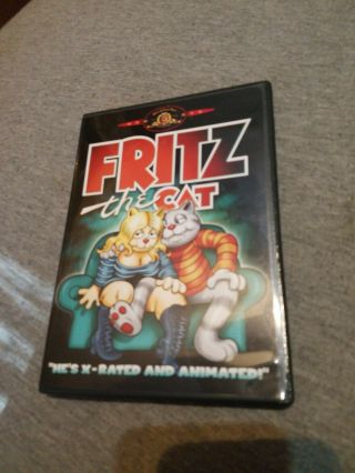Fritz The Cat Rare Oop Widescreen Dvd Mgm Ralph Bakshi Animated Cartoon 1972