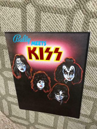 Rare Kiss Pinball Flyer Bally 1979 Brochure Rock And Roll Nos