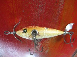 Rare Vintage Shakespeare Wood Minnow Fishing Lure Over 100 Years Old