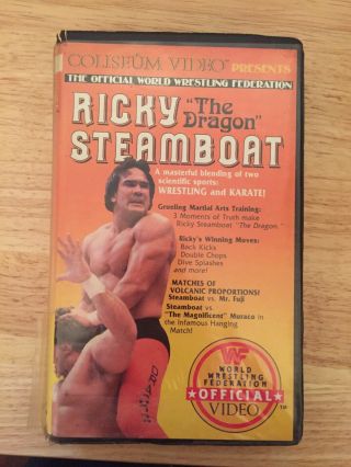 Wwf Ricky “the Dragon” Steamboat Coliseum Video Vhs Rare Wwe