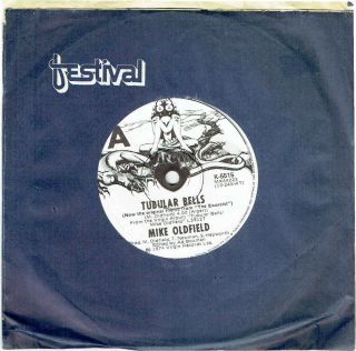 Mike Oldfield - Tubular Bells - Rare 7 " 45 Vinyl Record - 1974