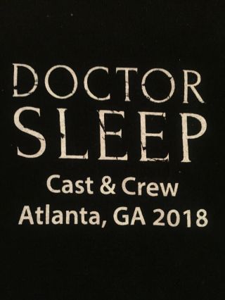 Stephen King Doctor Sleep Cast & Crew Film T - Shirt Xl The Shining Rare