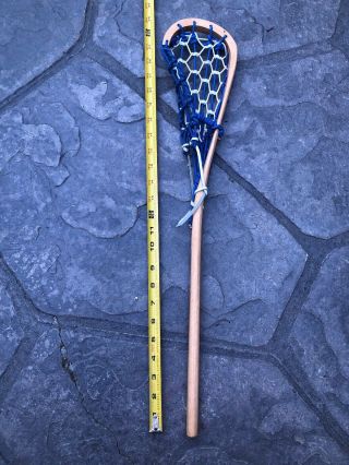 Rare Patterson Tuscarora Wood Lacrosse Stick Mini Little 24” Hand Made Stick