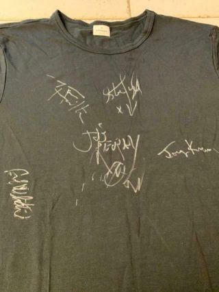 Autographed Aerosmith Meet And Greet Xl T Shirt Classic Hard Rock Joe Perry Rare