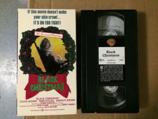 Black Christmas Vhs Horror Bob Clark Olivia Hussey Margot Kidder 1975 Rare