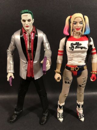 Dc Comics Multiverse Suicide Squad Joker And Harley Quinn 6” Figures Loose Rare
