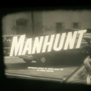 16mm Film Tv Show Manhunt N B/w Rare 1960