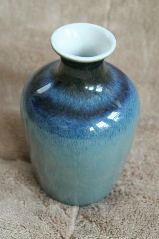 Rare Lladro bud vase made in Spain in blues and greys 2