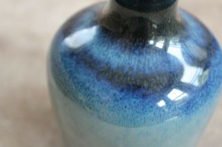 Rare Lladro bud vase made in Spain in blues and greys 5