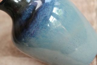 Rare Lladro bud vase made in Spain in blues and greys 6