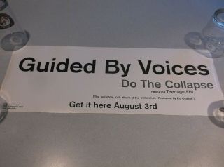 Guided By Voices - Do The Collapse Vintage Poster Rare " Get It Here August 3 "