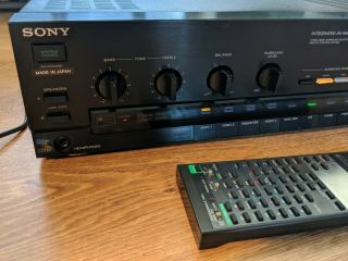 Rare Sony TA - AV490 Stereo Surround Sound AV Amplifier HiFi Separate,  Remote 2