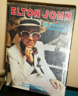 Elton John Rare Hardcover Book From 1975 1976 Library Book Art Euc