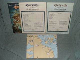 D&D 1st Ed Gazetteer - GAZ9 THE MINROTHAD GUILDS (VERY RARE with MAP and EXC, ) 3