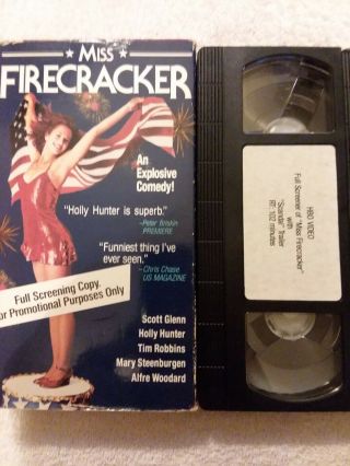 Miss Firecracker (vhs,  1997) Tim Robbins,  Screener With Scandal Trailer Rare